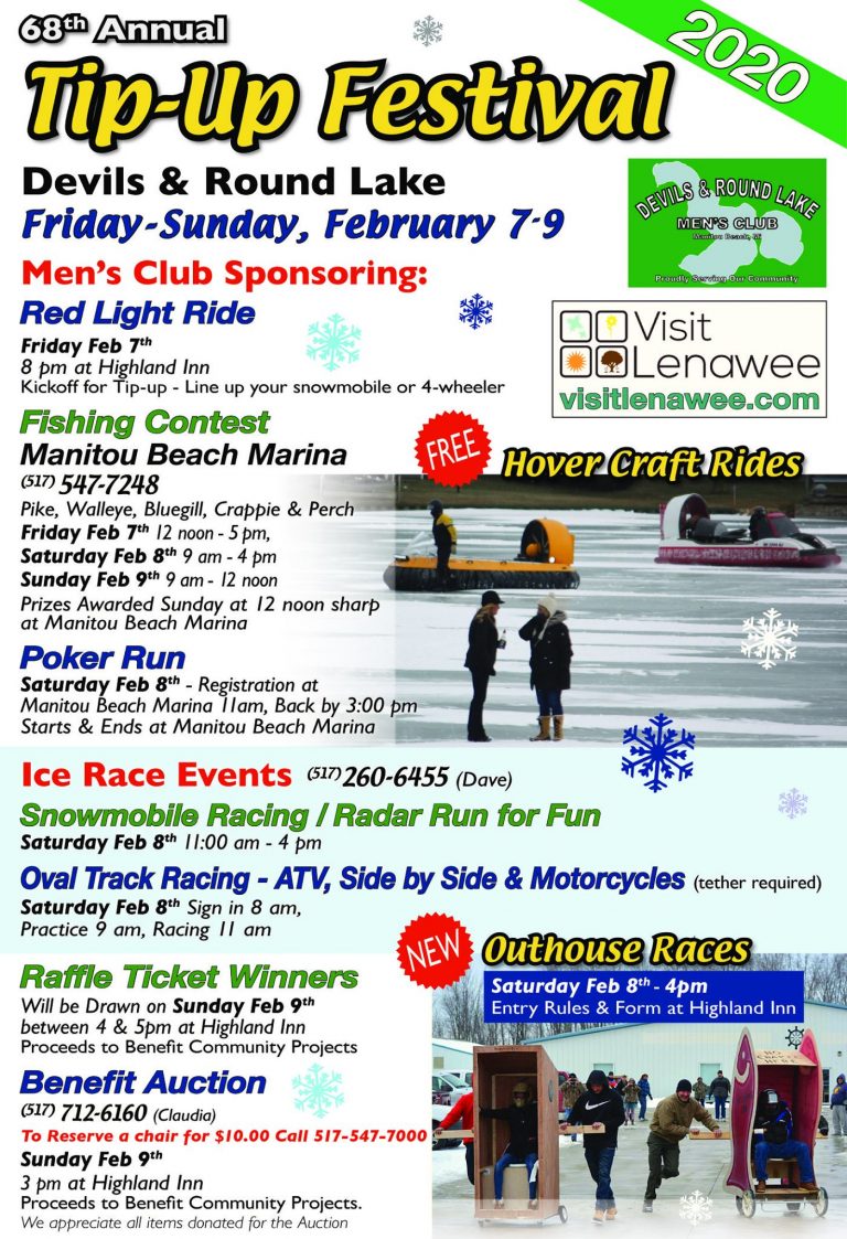 Devils and Round Lake Tip Up Festival 2020 Manitou Beach Michigan